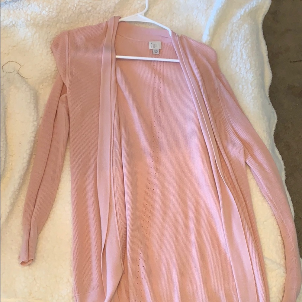 Pink cardigan